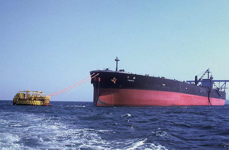 Marked 100th arrival of oil tanker