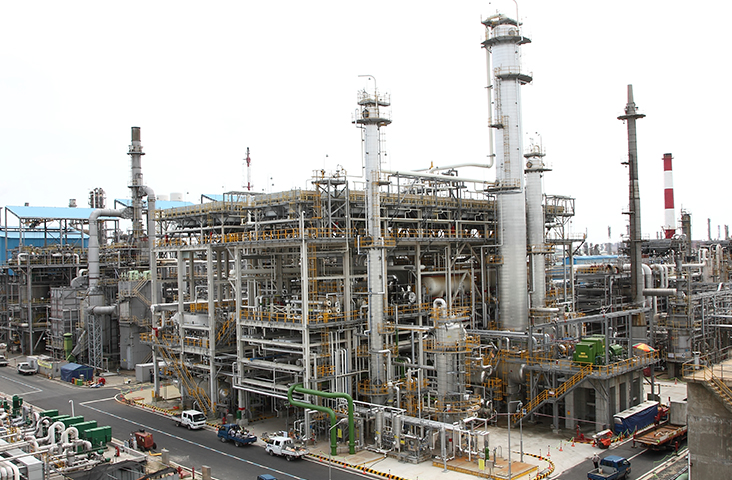 Completed clean gasoline-producing alkylation plant